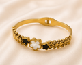 Gold Noir Clover Bracelet
