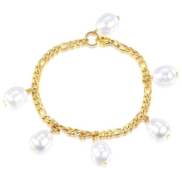 Pulsera Perlas Colgantes