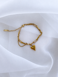 Pulsera Corazón Eterno | Acero 316L y Baño PVD 18K | Lady Ady