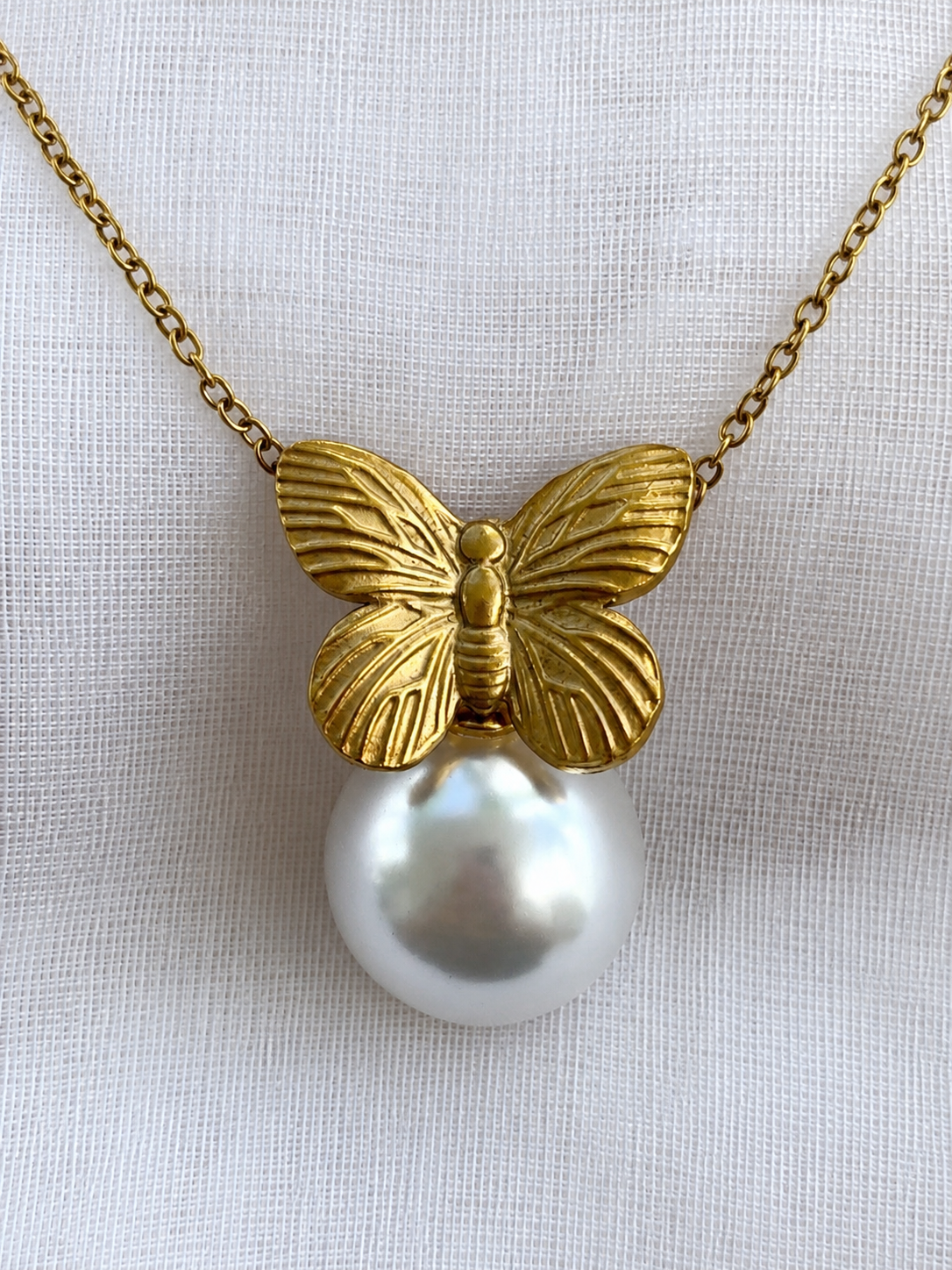 Collar Mariposa Eterna | Acero 316L y Baño 18K PVD | Lady Ady