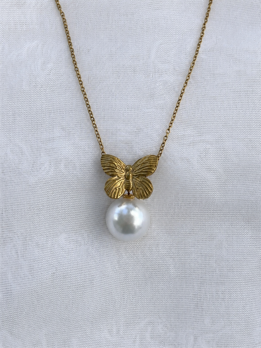 Collar Mariposa Eterna | Acero 316L y Baño 18K PVD | Lady Ady