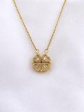 Collar Fortuna de Aurora - Dos diseños en uno | Acero 316L y Baño PVD 18K | Lady Ady
