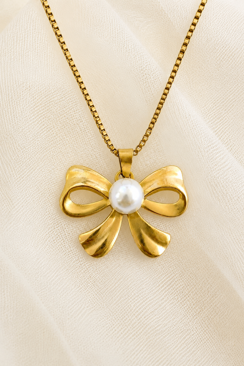 Collar Lazo de Perla