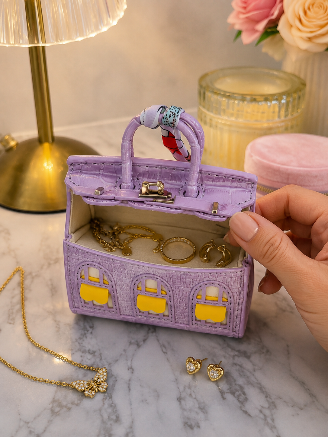 Mini Cartera Lavanda Coleccionable