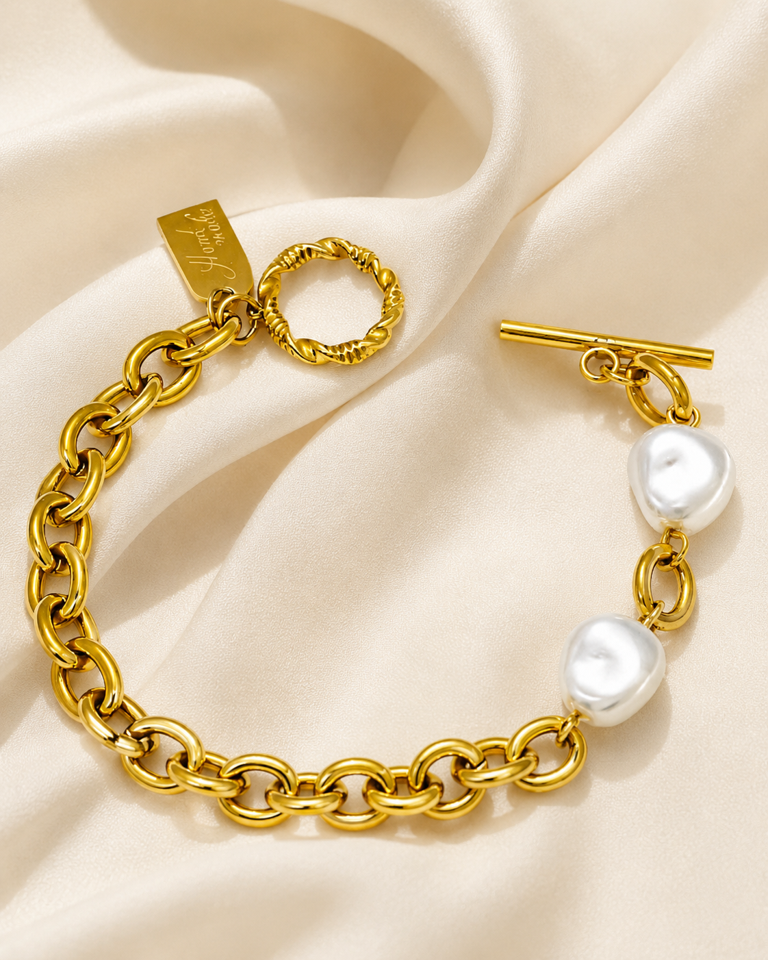 Pulsera Perlas Modernas