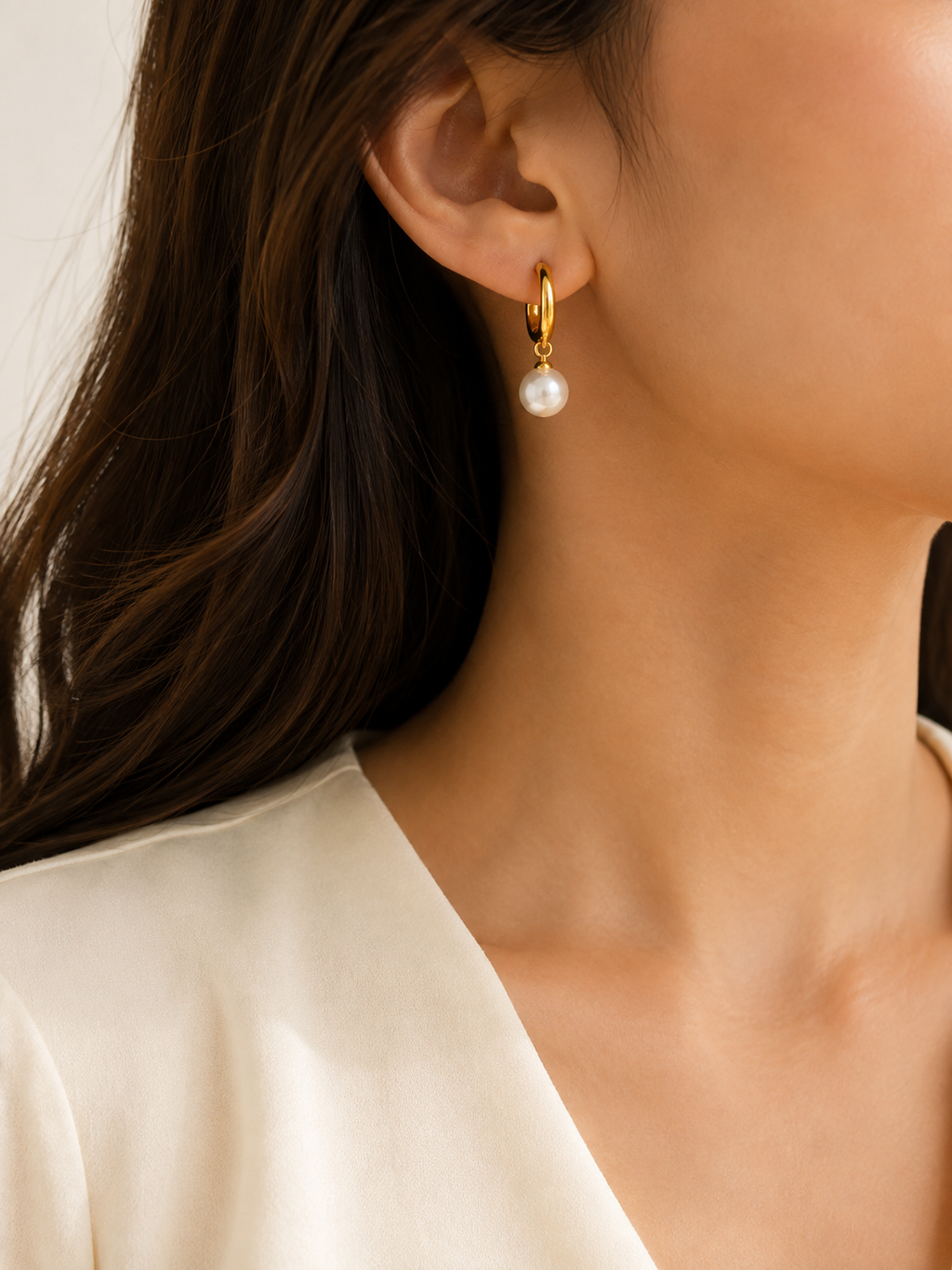 Aretes Perla Clásica